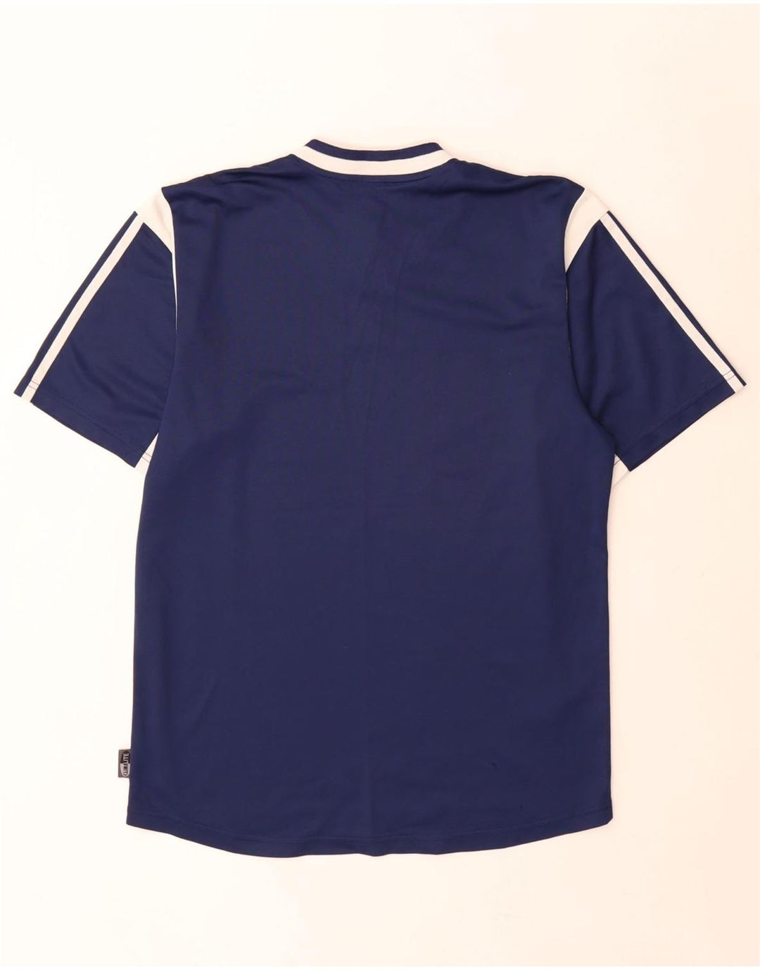 Adidas Męska koszulka Climalite Top, mała, granatowa, z blokami kolorów, poliestrowa