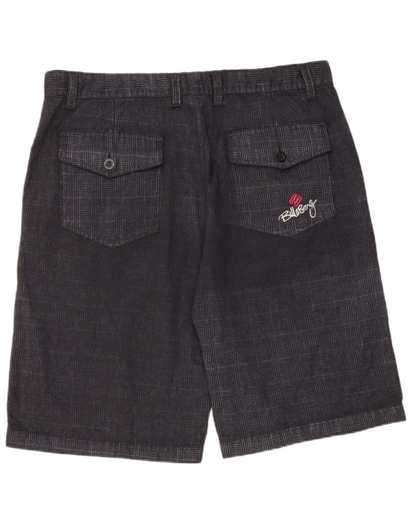 Męskie spodenki Chino Billabong W40 XL, bawełniana czarna krata
