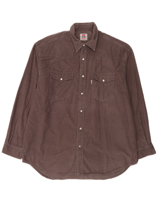 Koszula sztruksowa Levi's XL, brązowa, bawełniana