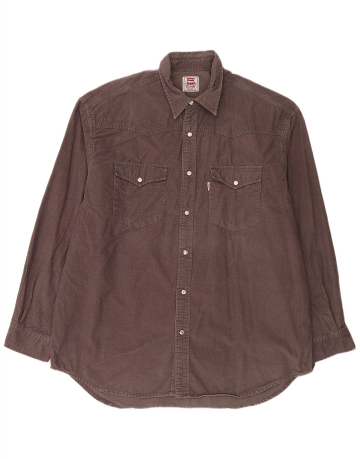 Koszula sztruksowa Levi's XL, brązowa, bawełniana