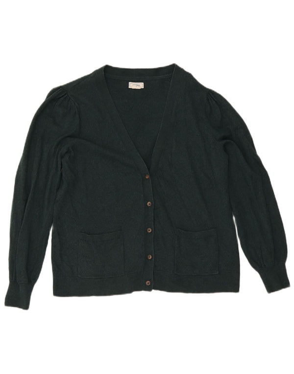 Damski sweter rozpinany Fat Face UK 18 XL, zielony, bawełniany