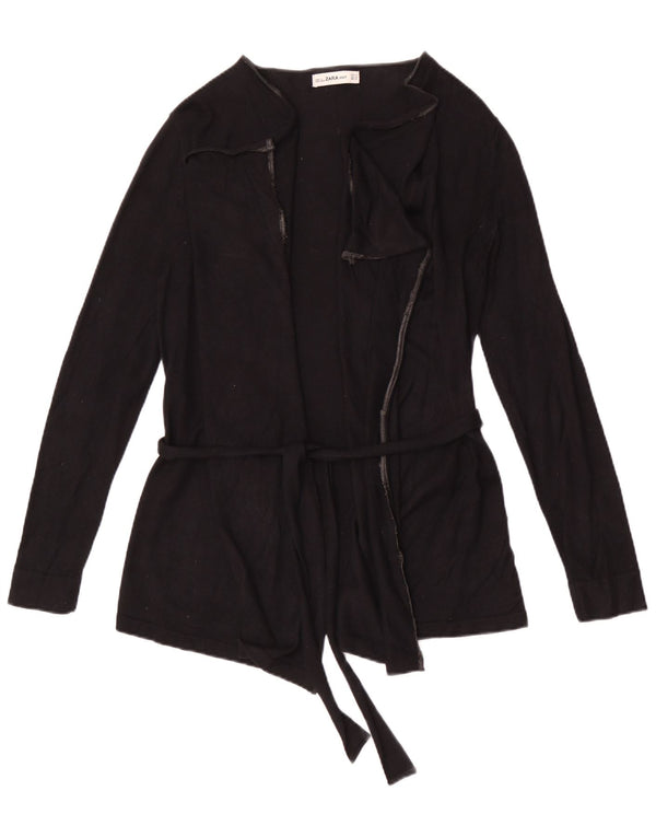 Damski sweter oversize Zara UK 14 Średni czarny wiskoza