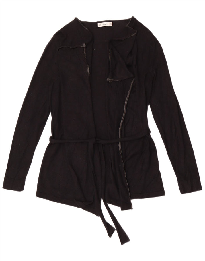 Damski sweter oversize Zara UK 14 Średni czarny wiskoza