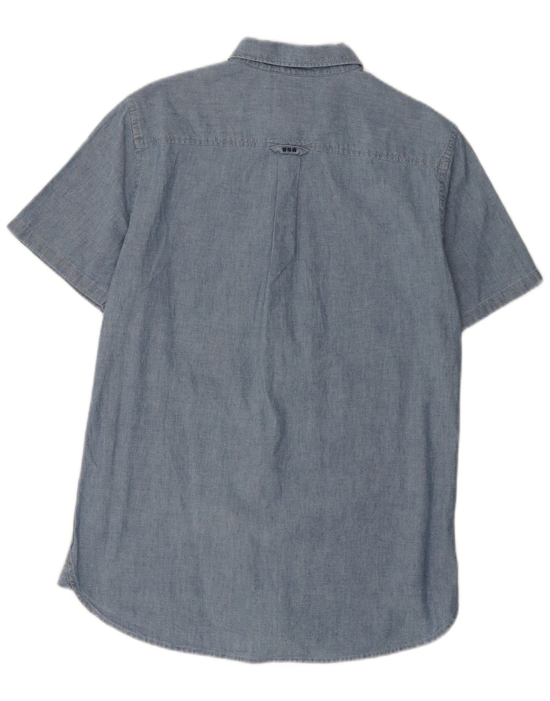 Męska koszula z krótkim rękawem Superdry, mała, niebieska, bawełniana