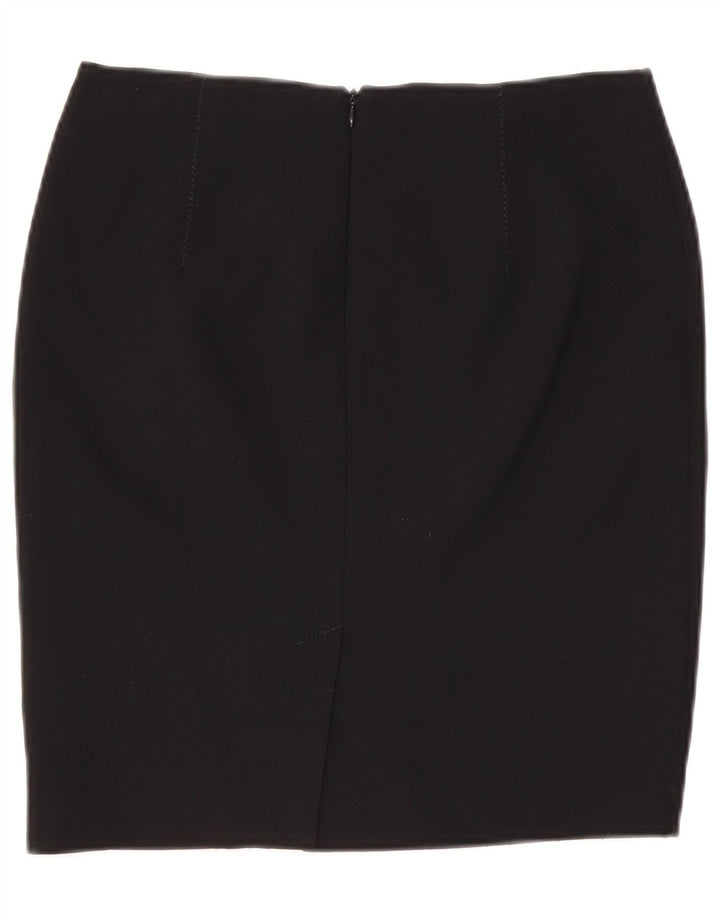 Damska spódnica ołówkowa VINTAGE UK 10 Small W29 Czarny poliester