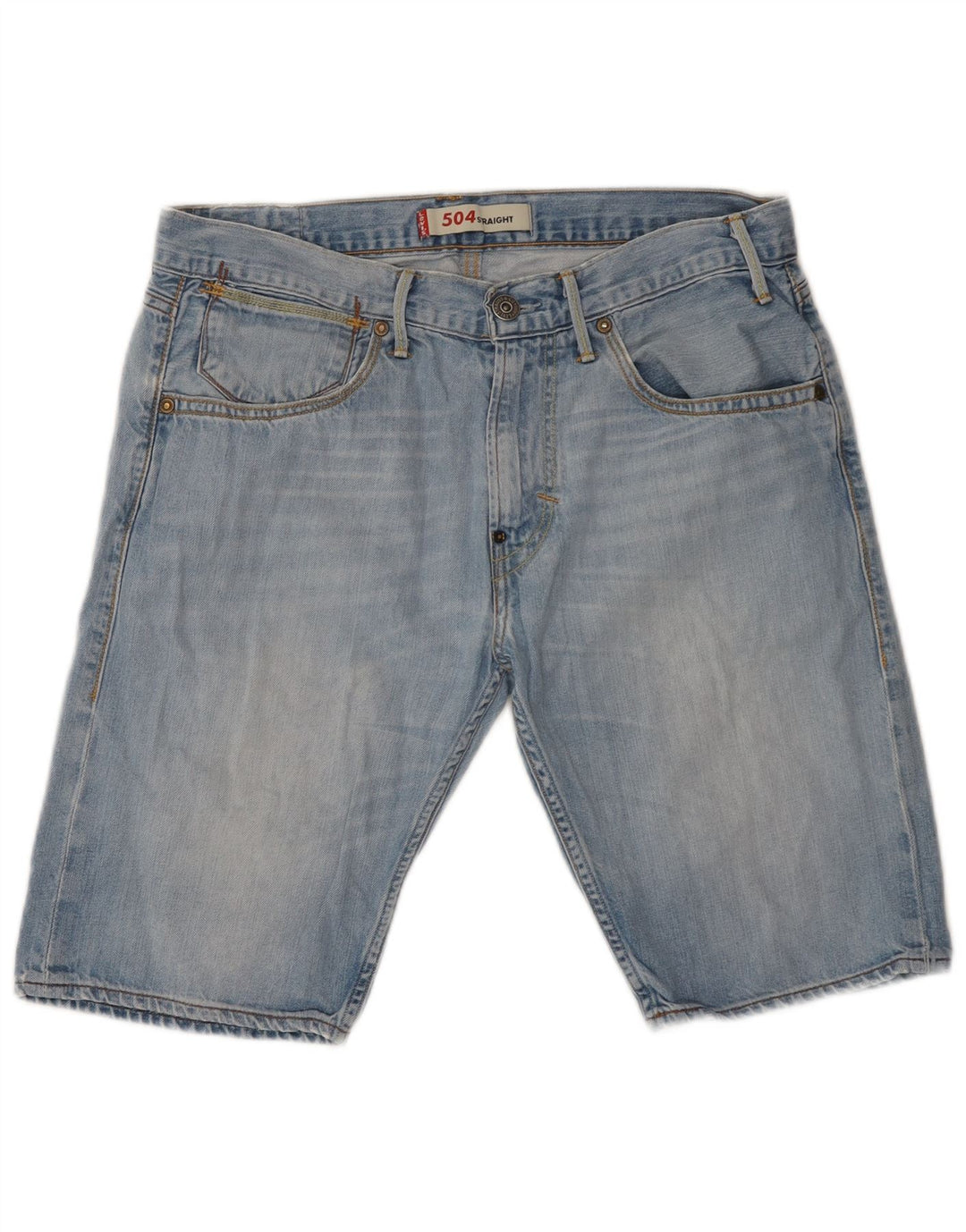 Męskie spodenki jeansowe Levi's 504 W32 Średnioniebieskie, bawełniane