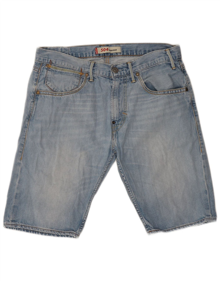 Męskie spodenki jeansowe Levi's 504 W32 Średnioniebieskie, bawełniane