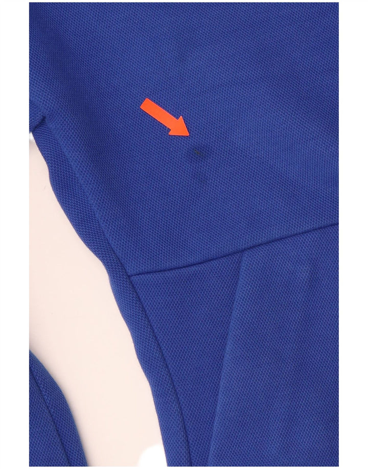 Damski sweter ADIDAS z grafiką i zamkiem błyskawicznym, UK 12/14, średni niebieski, bawełniany