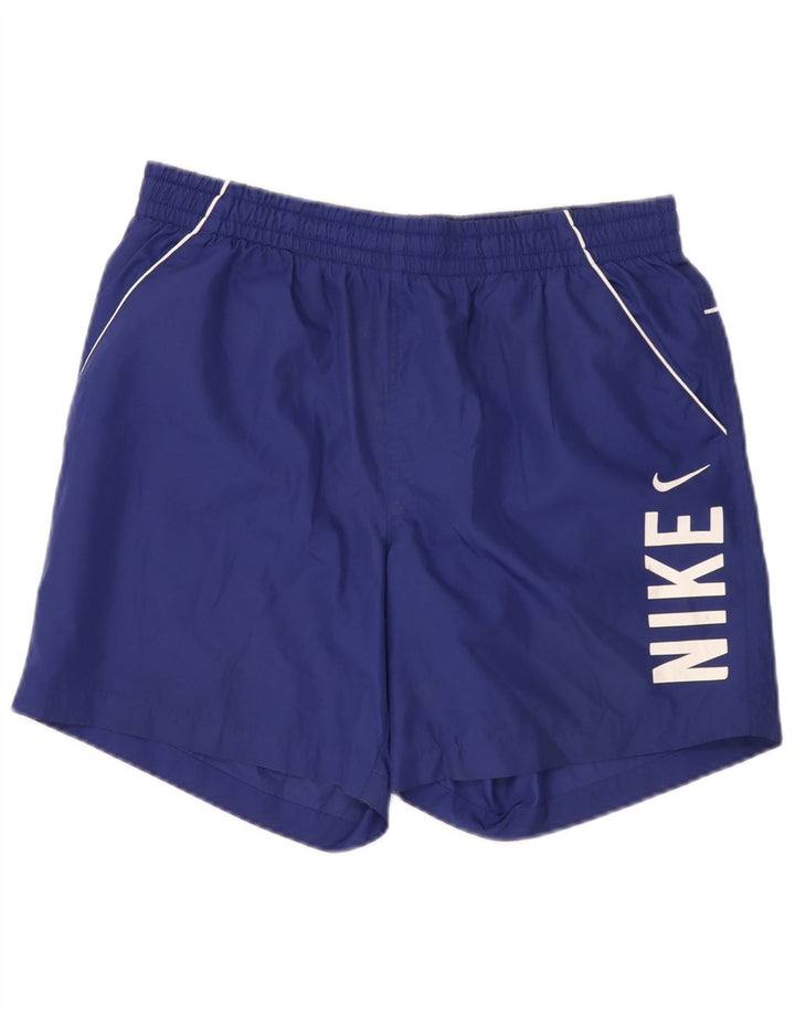 Męskie spodenki sportowe Nike Graphic, duże, niebieskie, poliestrowe