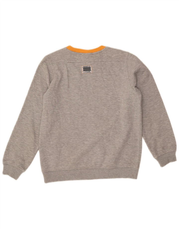 Bluza dziewczęca ADIDAS z grafiką, 11-12 lat, szara, nakrapiana bawełna