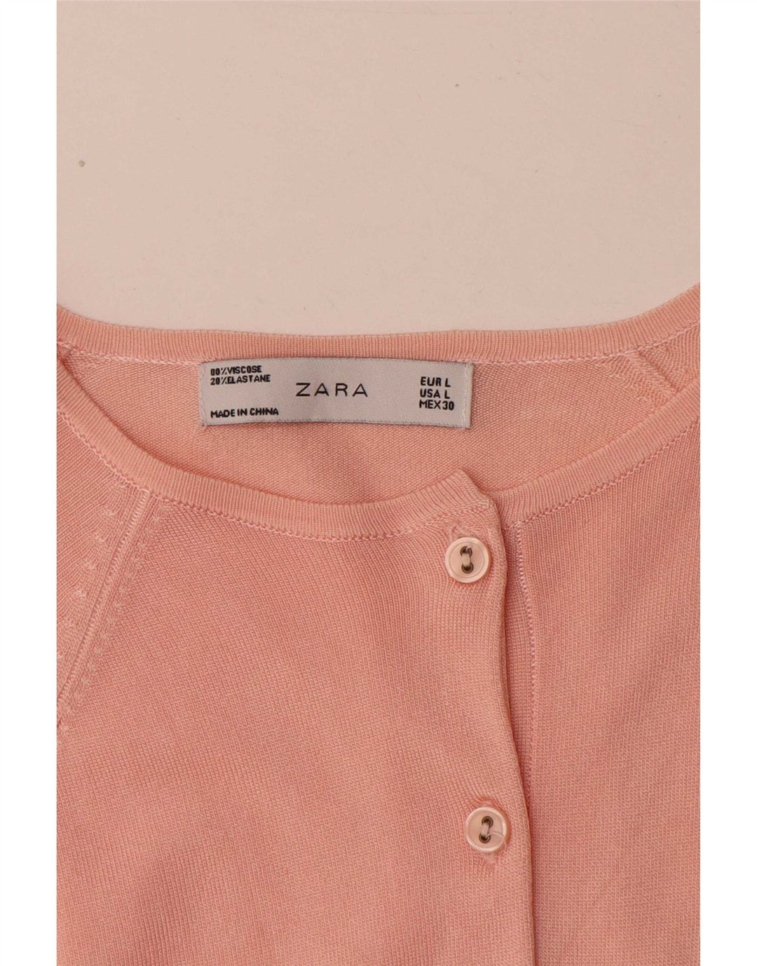 Sweter damski Zara UK 16, duży, różowy