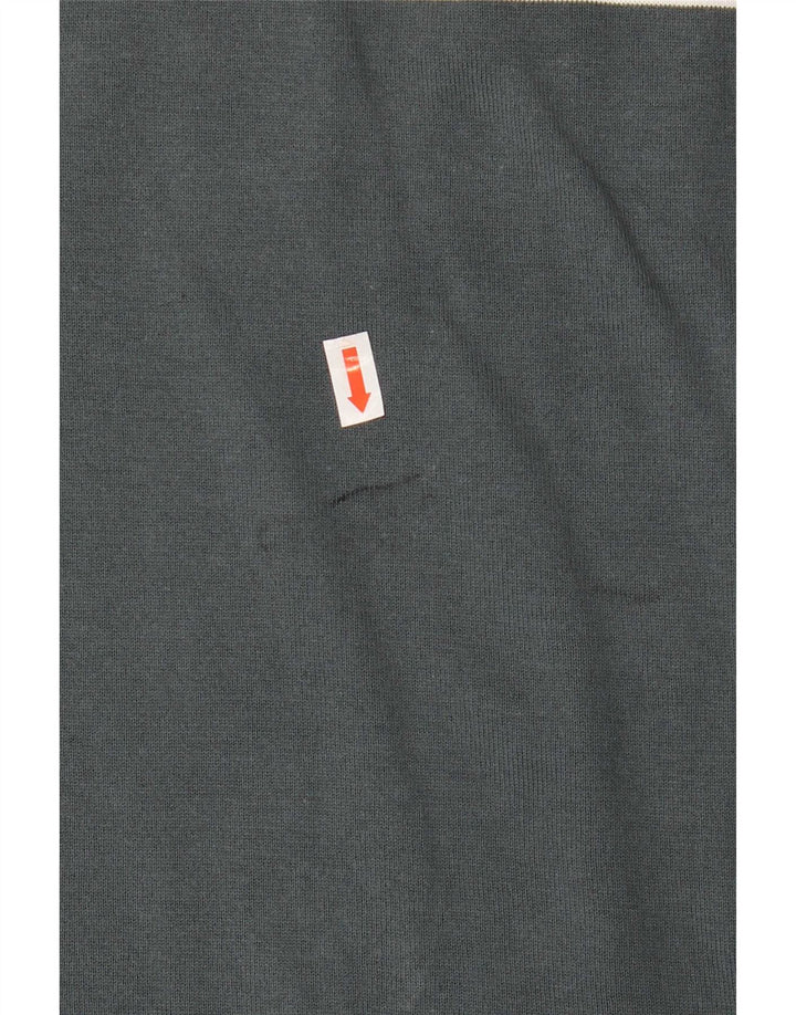 Męski sweter Massimo Dutti z okrągłym dekoltem XL, szary, z blokami kolorów
