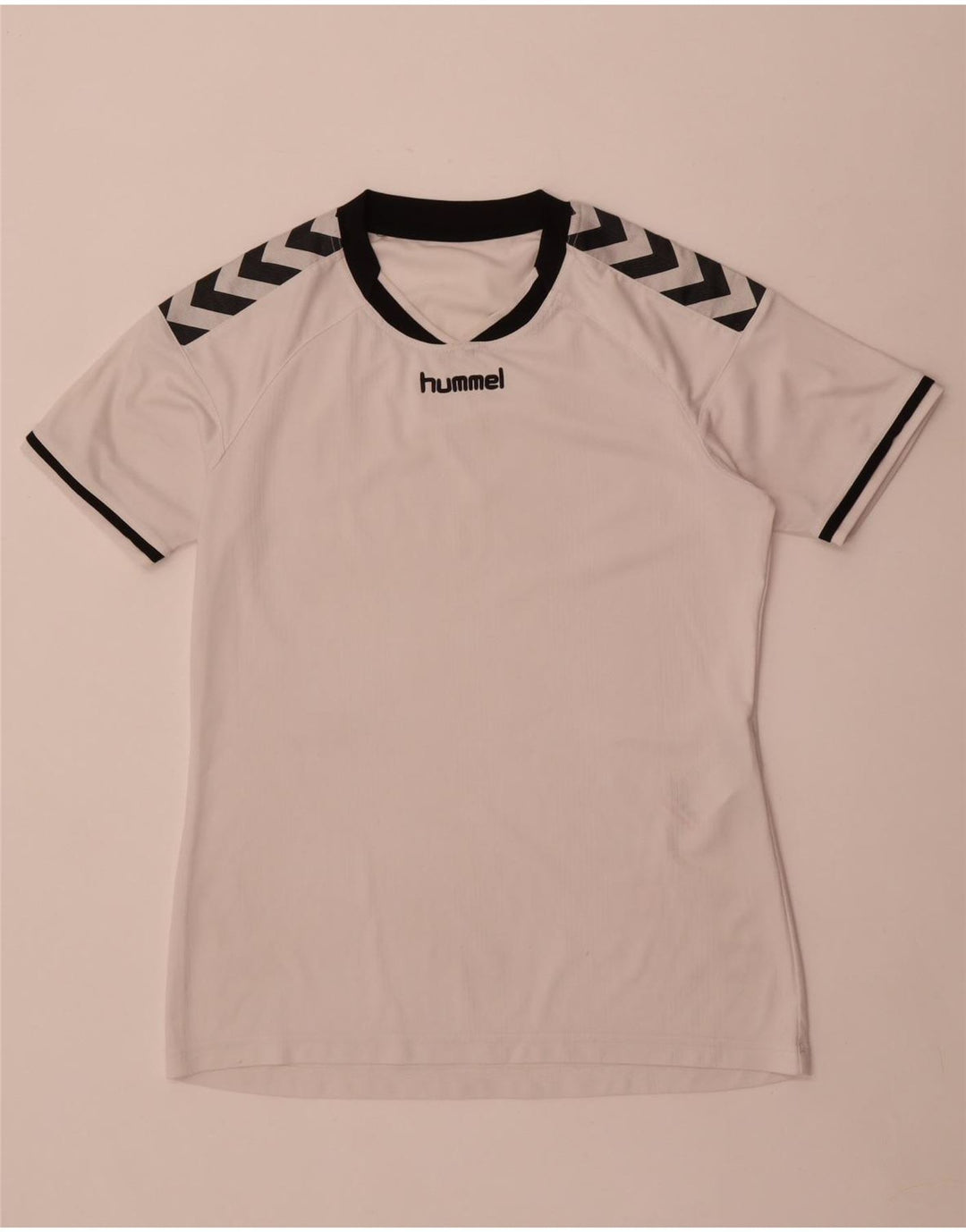 Męska koszulka z grafiką Hummel Top, średni biały poliester