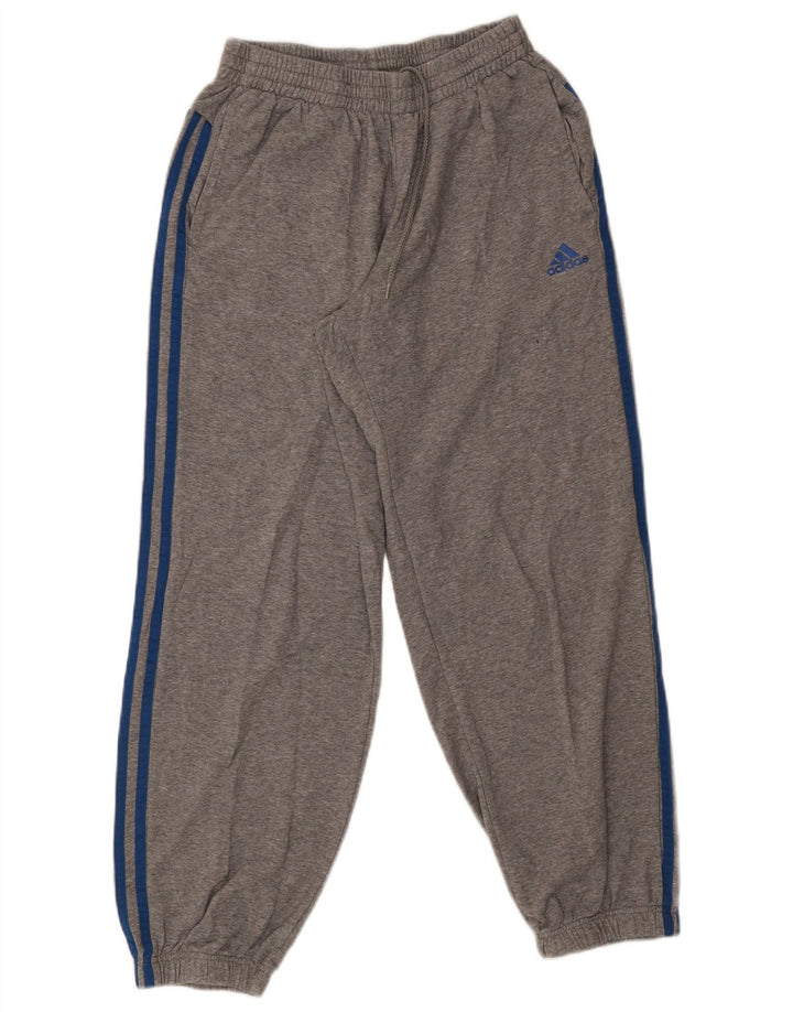 Adidas Męskie spodnie dresowe Joggery Średnioszare, bawełniane nakrapiane