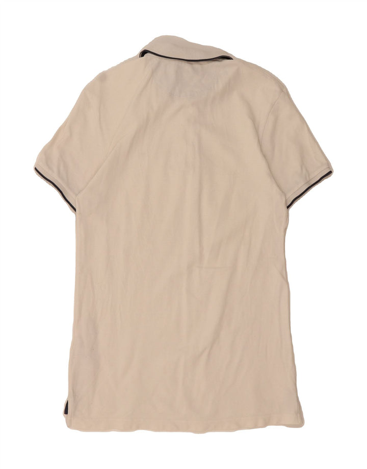 LEVI'S Mens Standard Fit Polo Shirt Medium White Cotton Vintage Levi's and Second-Hand Levi's from Messina Hembry 