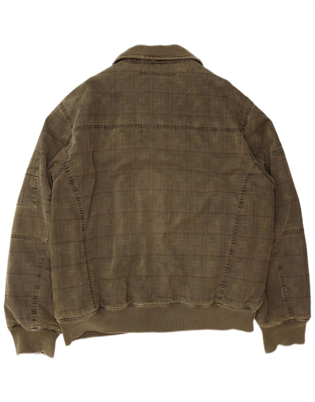 Męska kurtka bomberka CAMP DAVID UK 44 2XL Khaki w kratkę