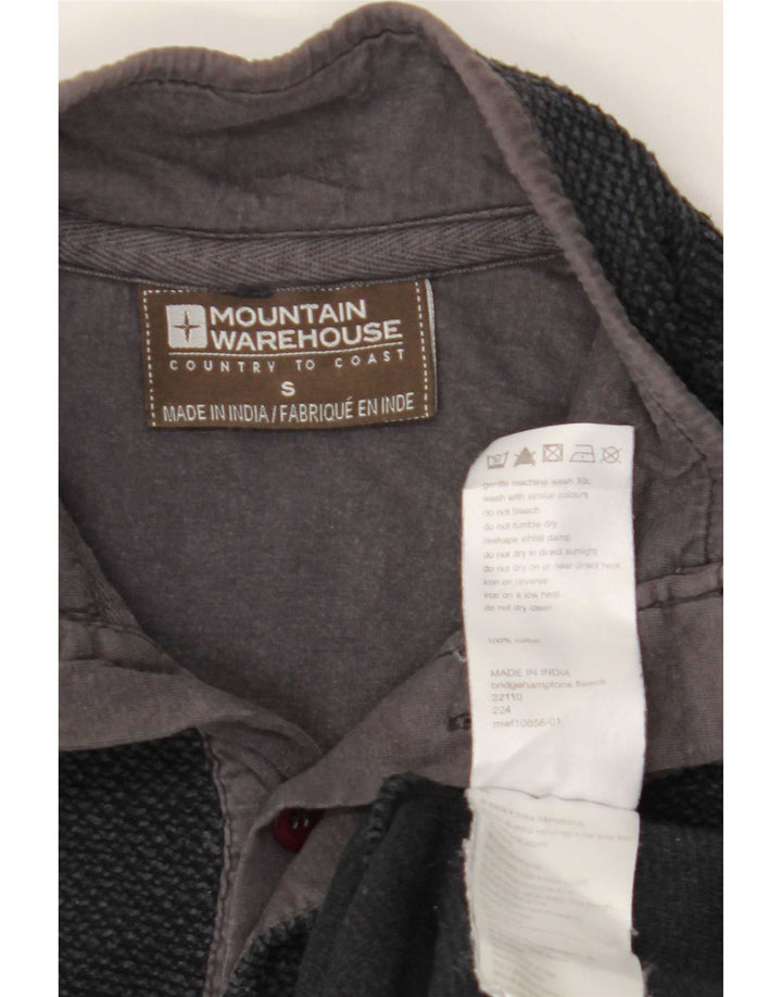Męski sweter męski Mountain Warehouse z zapinanym dekoltem, mały, granatowy