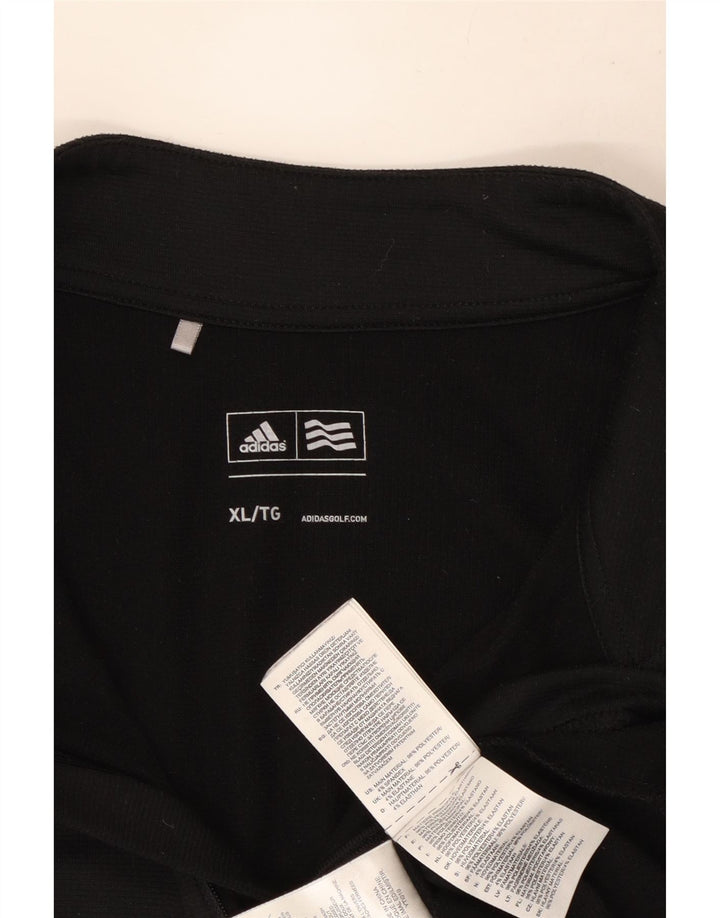 Adidas Męski dres z zamkiem błyskawicznym Top XL Czarny poliester