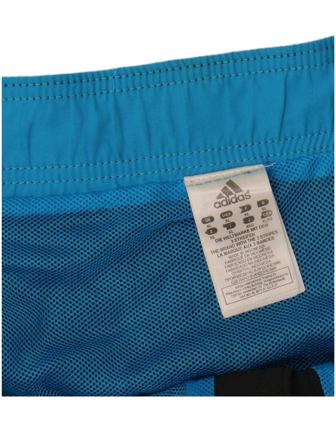 Męskie spodenki kąpielowe ADIDAS z grafiką XL, czarny poliester