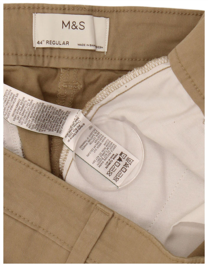 Marks & Spencer Męskie spodenki Chino W44 2XL Beżowa bawełna