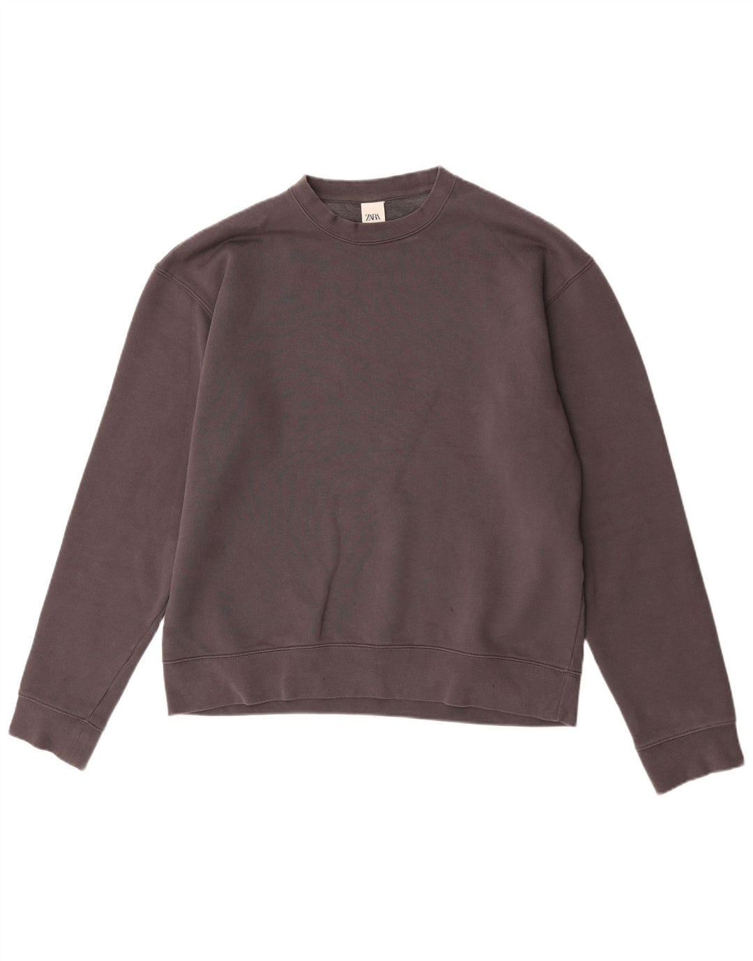 Męski sweter Zara, duży, szary, bawełniany