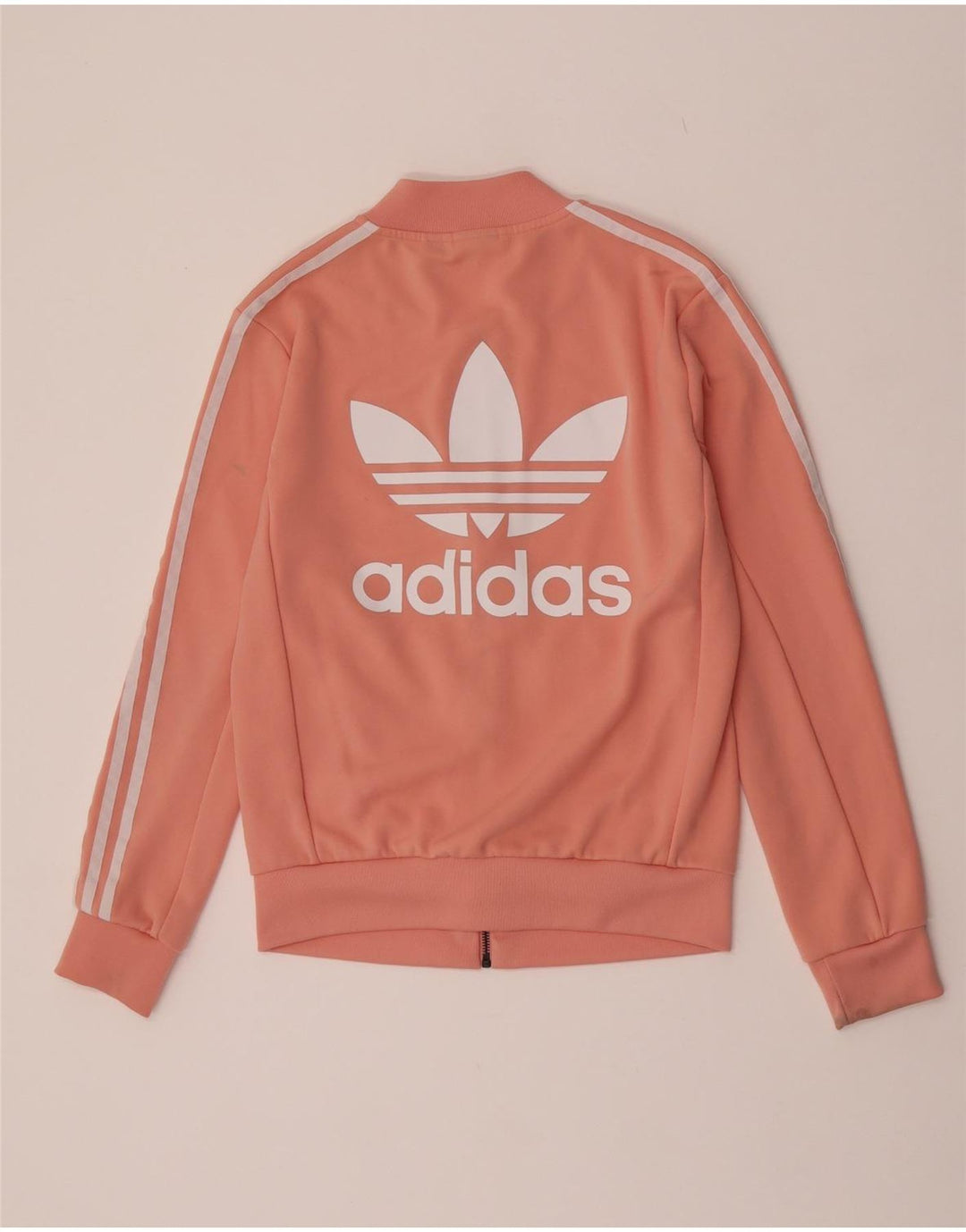 Damska kurtka dresowa Adidas z grafiką, UK 8, mała, różowa, poliester