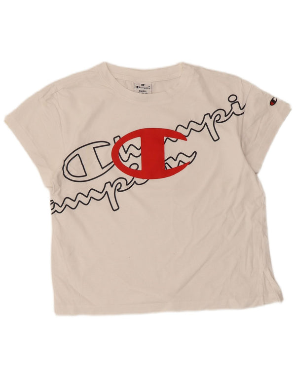 Damska koszulka graficzna Champion Top UK 10 Small White