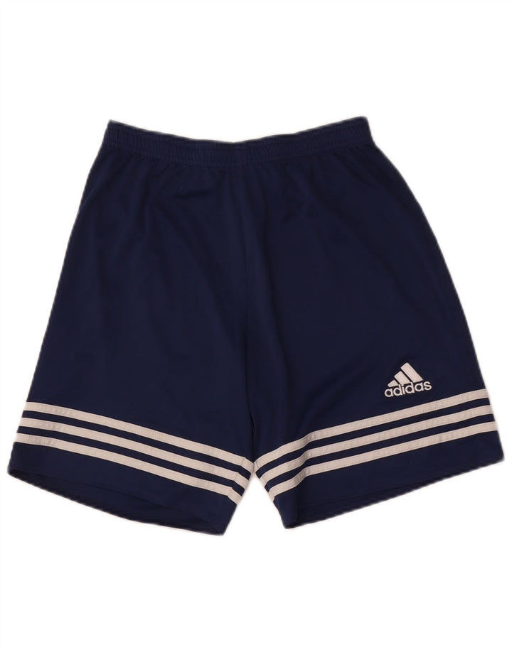 Męskie spodenki sportowe Adidas, małe, granatowe, poliestrowe