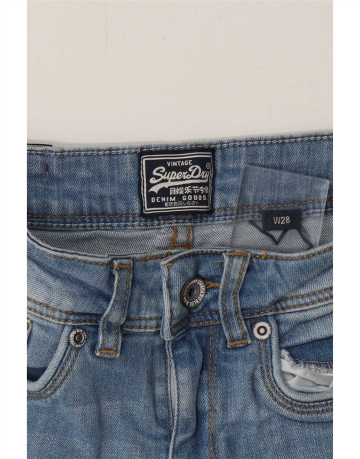 Damskie spodenki jeansowe Superdry W28 w kolorze średnioniebieskim