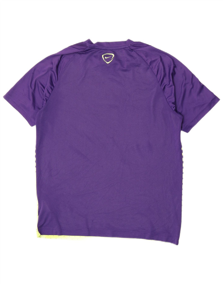 Męski T-shirt Nike Dri Fit z grafiką, duży, fioletowy, geometryczny poliester