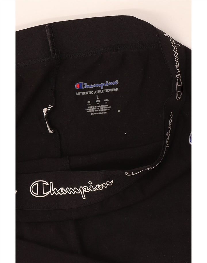Damskie spodenki sportowe CHAMPION Graphic UK 16, duże, czarne