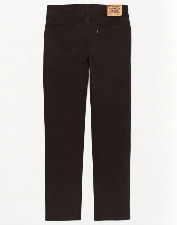 Męskie dżinsy Levi's 752 Straight W34 L34 Czarna bawełna