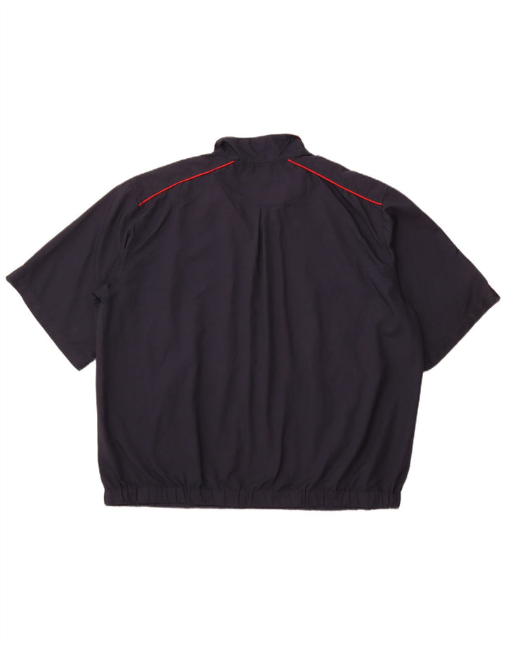 Męski dres z krótkim rękawem i zamkiem błyskawicznym NIKE, 2XL, granatowy
