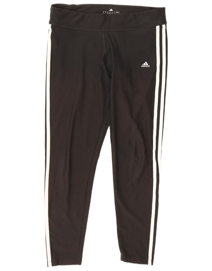 Damskie legginsy Adidas Graphic UK 12 W30 L25 Czarny poliester