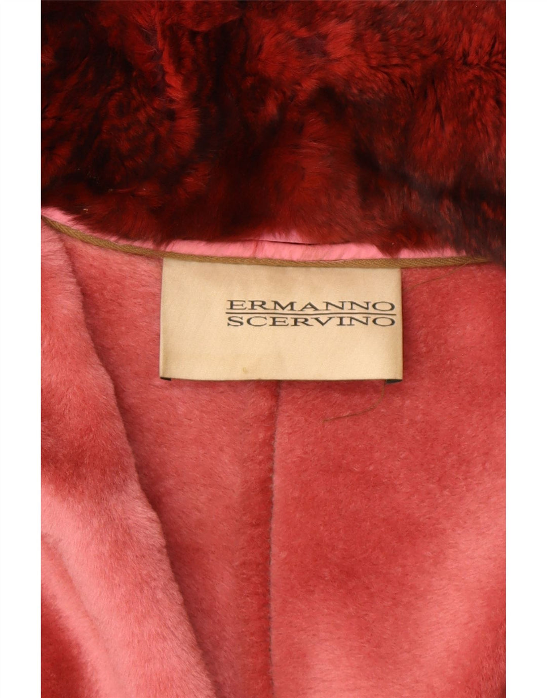 Damska kurtka skórzana ERMANNO SCERVINO IT 42 Skóra w kolorze średniego brązu