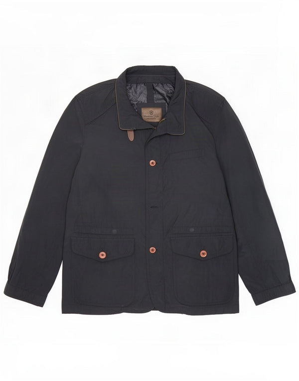 Męska kurtka użytkowa Massimo Dutti UK 40, duża, granatowa, poliestrowa