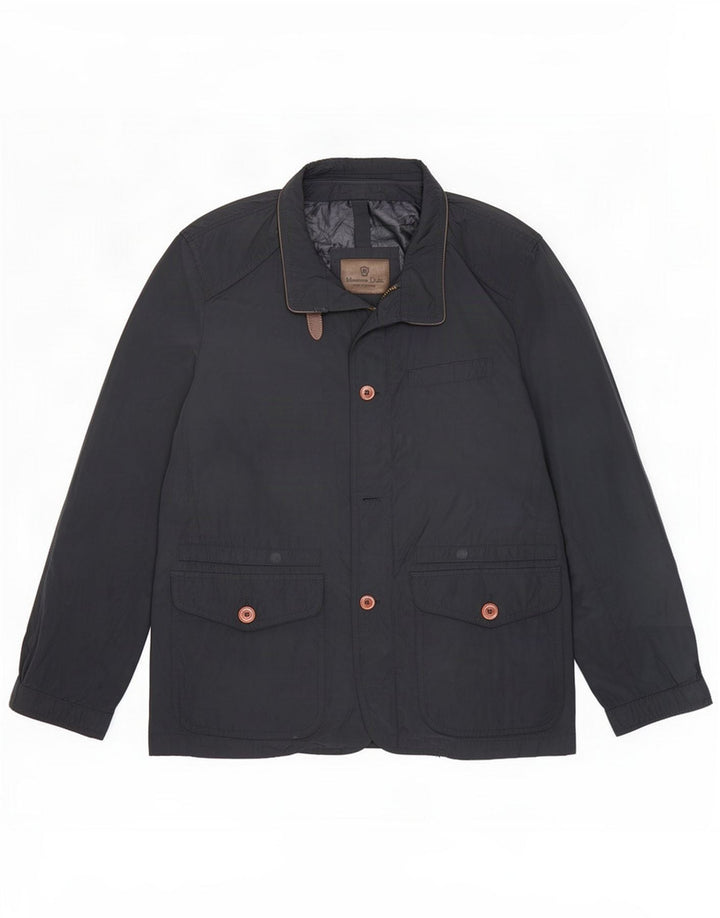Męska kurtka użytkowa Massimo Dutti UK 40, duża, granatowa, poliestrowa