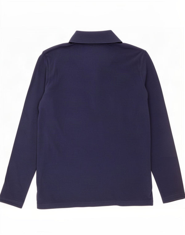 Męska koszulka polo Calvin Klein z długim rękawem, mała, granatowa, bawełniana