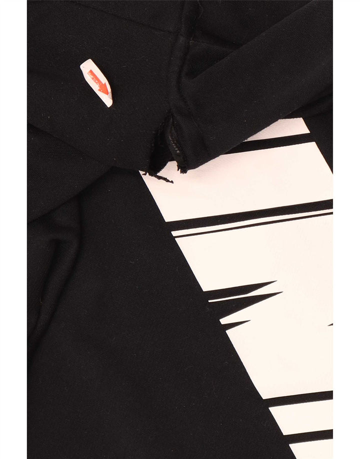 Męski sweter z kapturem i zamkiem błyskawicznym Nike Dri Fit, duży czarny poliester