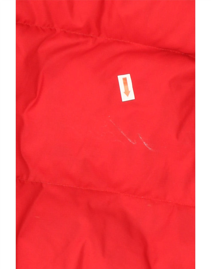 COLUMBIA Boys Padded Jacket 14-15 Years Red Colourblock Nylon Vintage Columbia and Second-Hand Columbia from Messina Hembry 