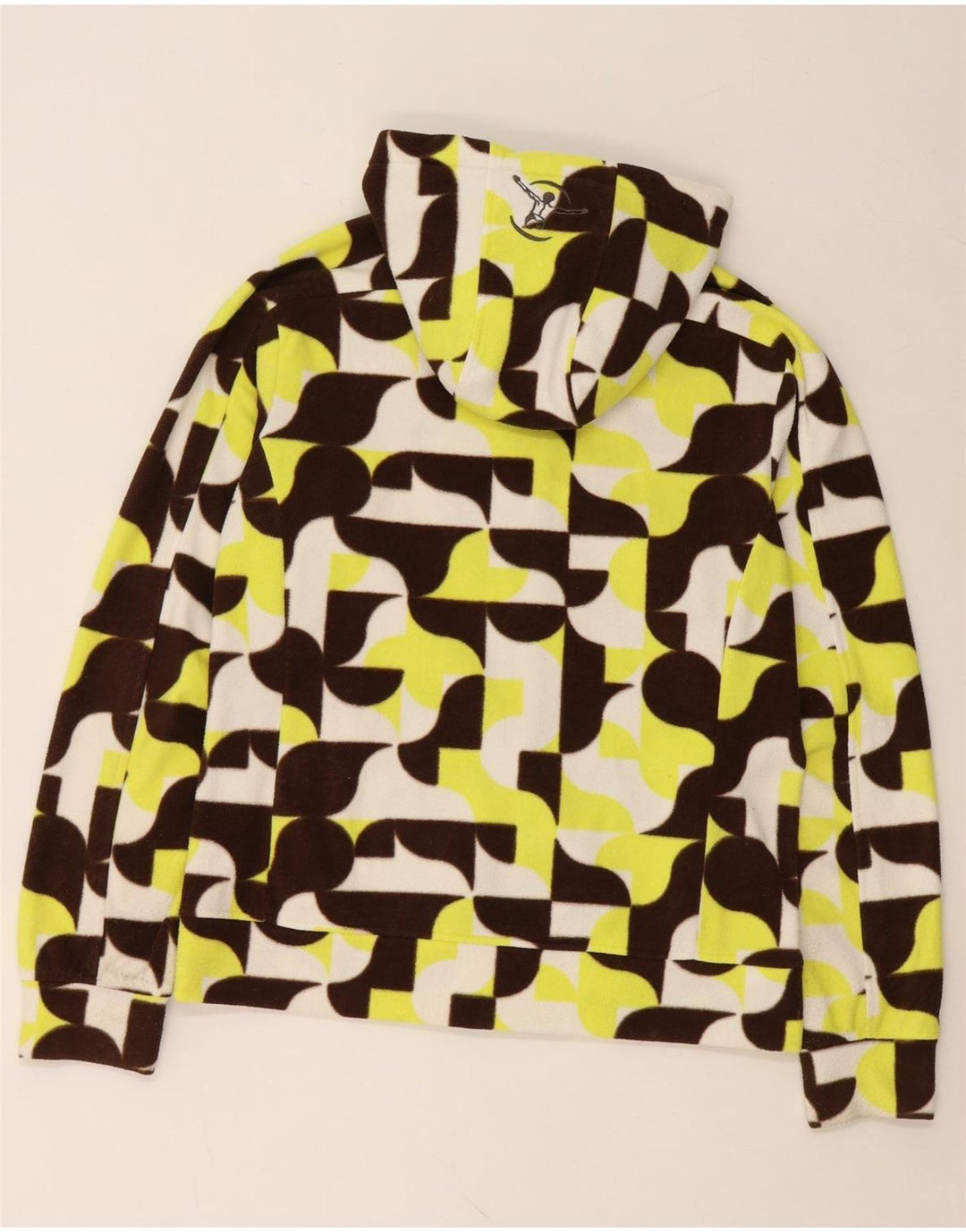 Damska kurtka polarowa z kapturem CHIEMSEE UK 18 XL, wielokolorowa, geometryczna