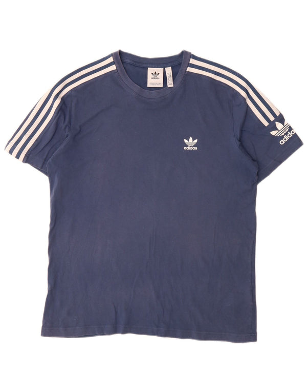 Adidas Męska koszulka Top Medium Blue Cotton