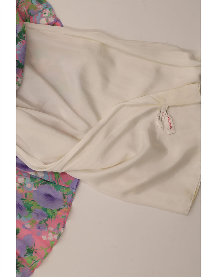 TREVIRA Womens A-Line Dress IT 44 Medium Multicoloured Floral Viscose Vintage Trevira and Second-Hand Trevira from Messina Hembry 