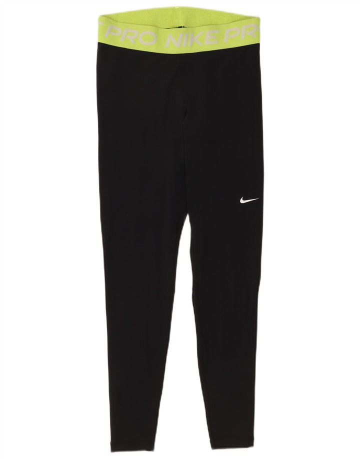 Damskie legginsy Nike Dri Fit UK 12, średnie czarne