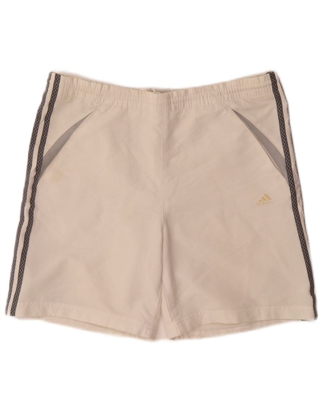 ADIDAS Mens Sport Shorts Small  White Colourblock Polyester