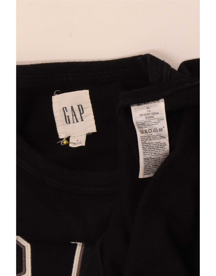 Męska bluza z grafiką Gap XL, czarna, bawełniana