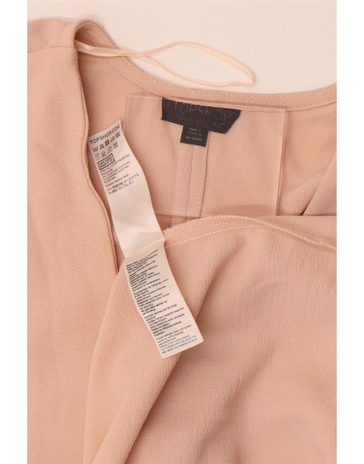 Damska sukienka kopertowa Topshop Batwing UK 6 XS, beżowy poliester