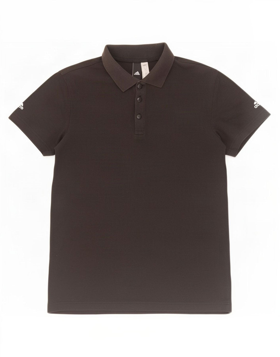Męska koszulka polo Adidas, mała, czarna, bawełniana