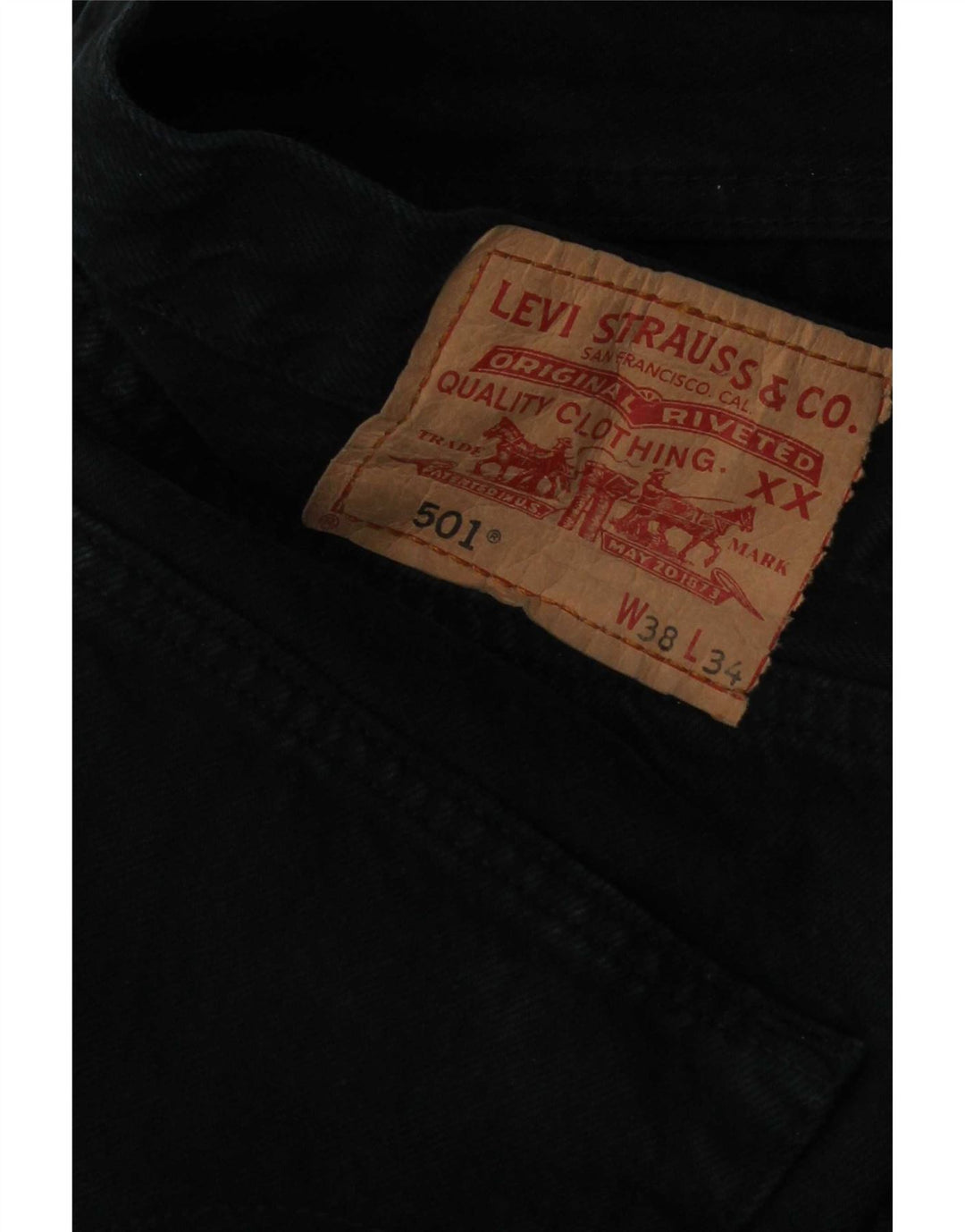 Męskie jeansy Levi's 501 Straight W38 L30 Granatowe