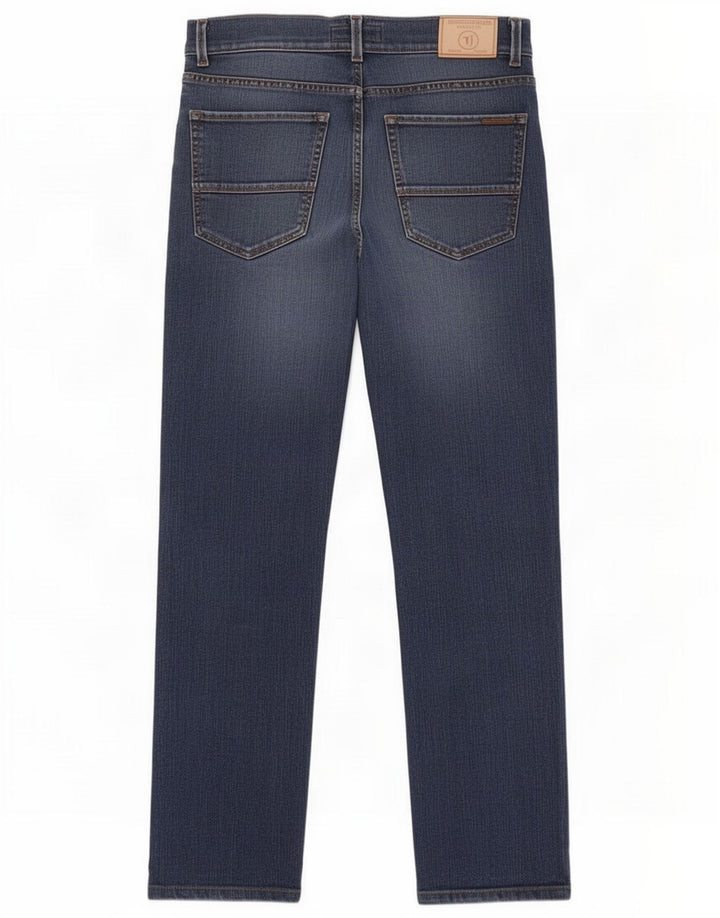 Damskie proste dżinsy Trussardi W34 L28 niebieskie